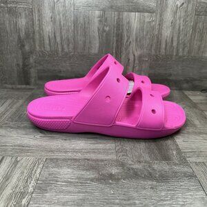 CROCS Classic Women's size 11 Hot Pink Open Toe Sandals